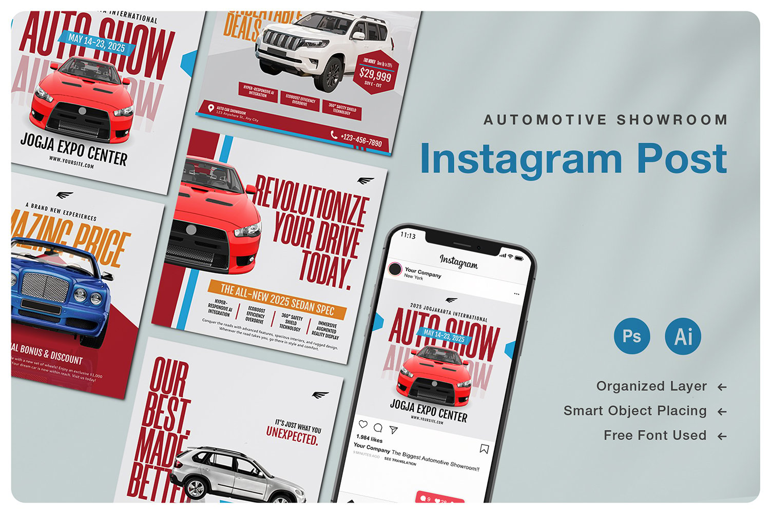 Automotive Showroom Instagram Post