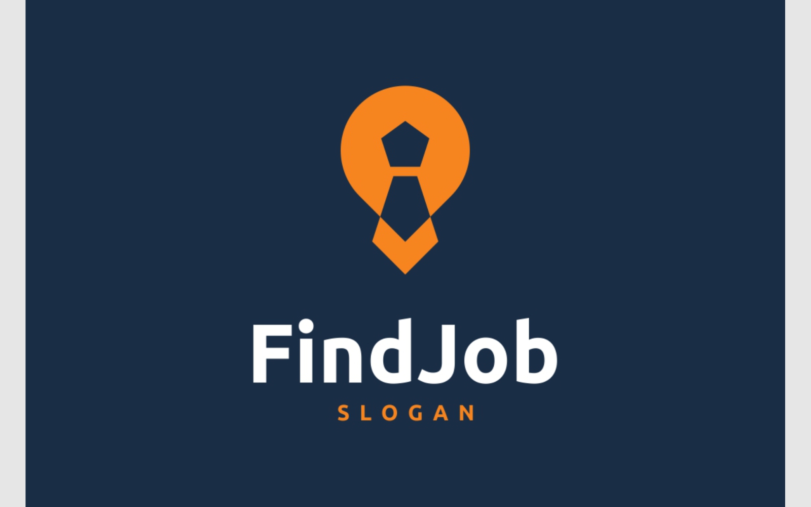 Find Job Tie Location Logo