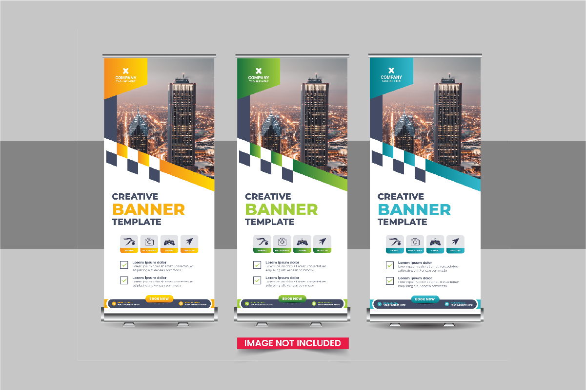 Roll Up Banner or Company advertisement roll up banner