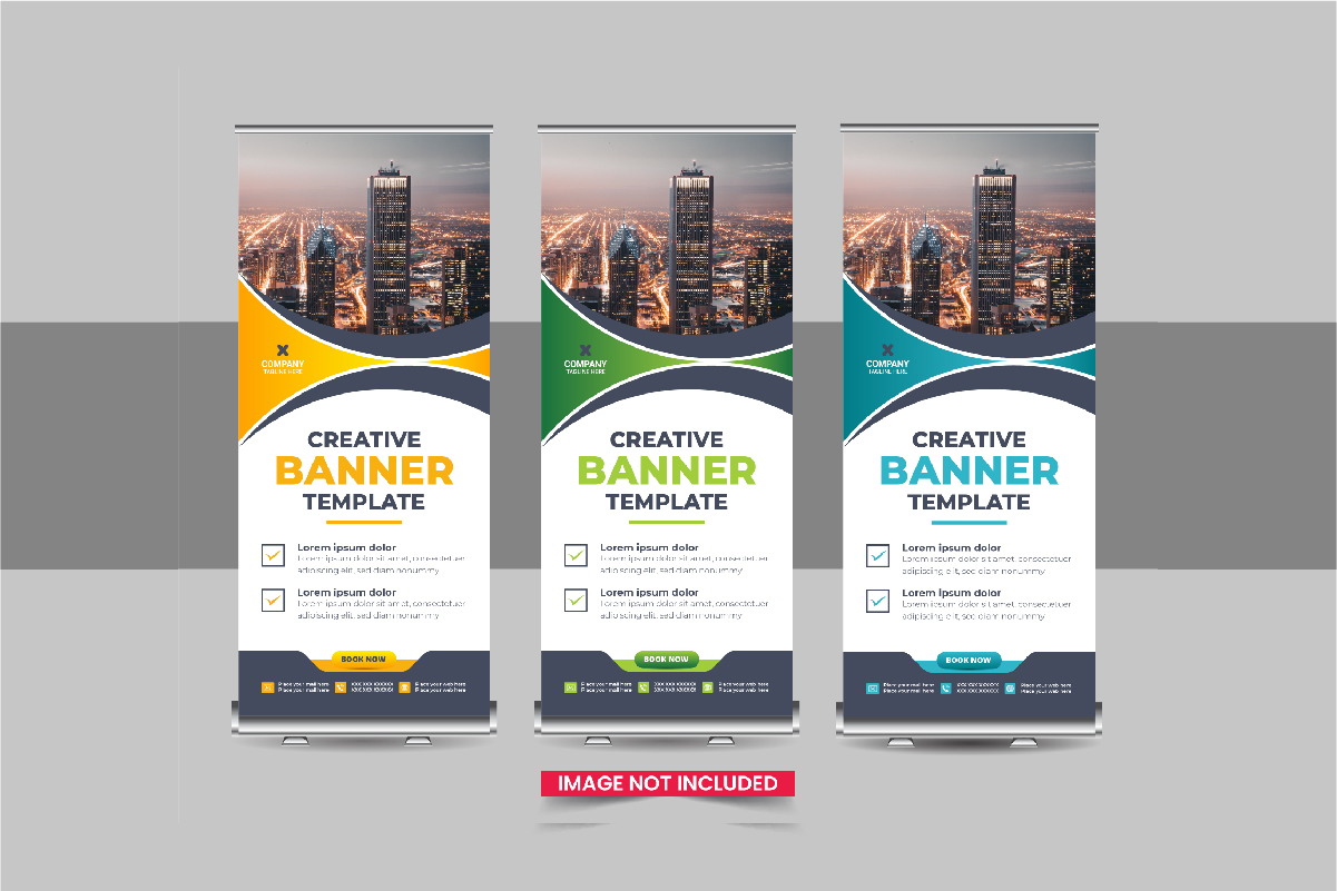 Roll Up Banner or Company advertisement roll up banner design