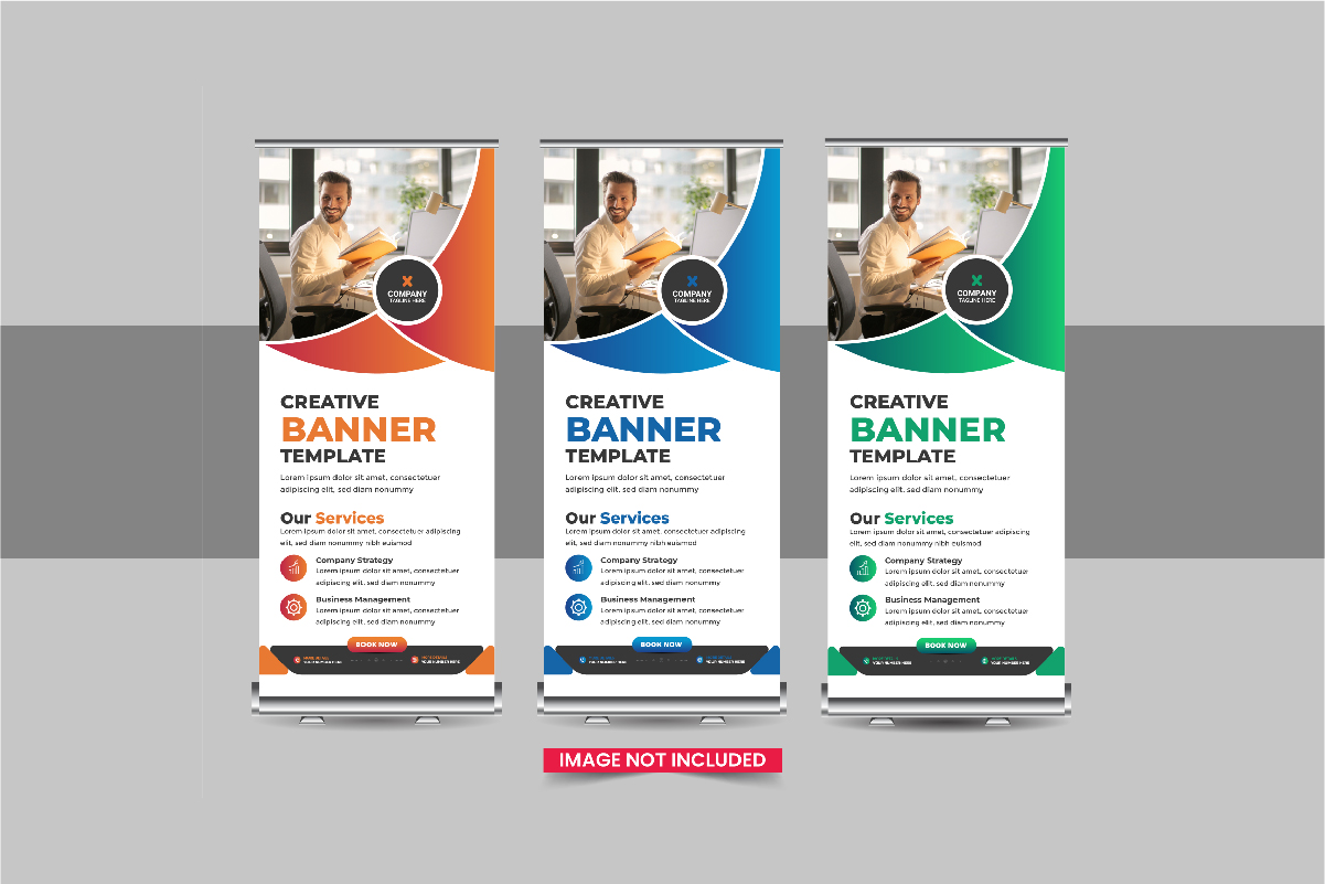 Roll Up Banner or Company advertisement roll up banner template