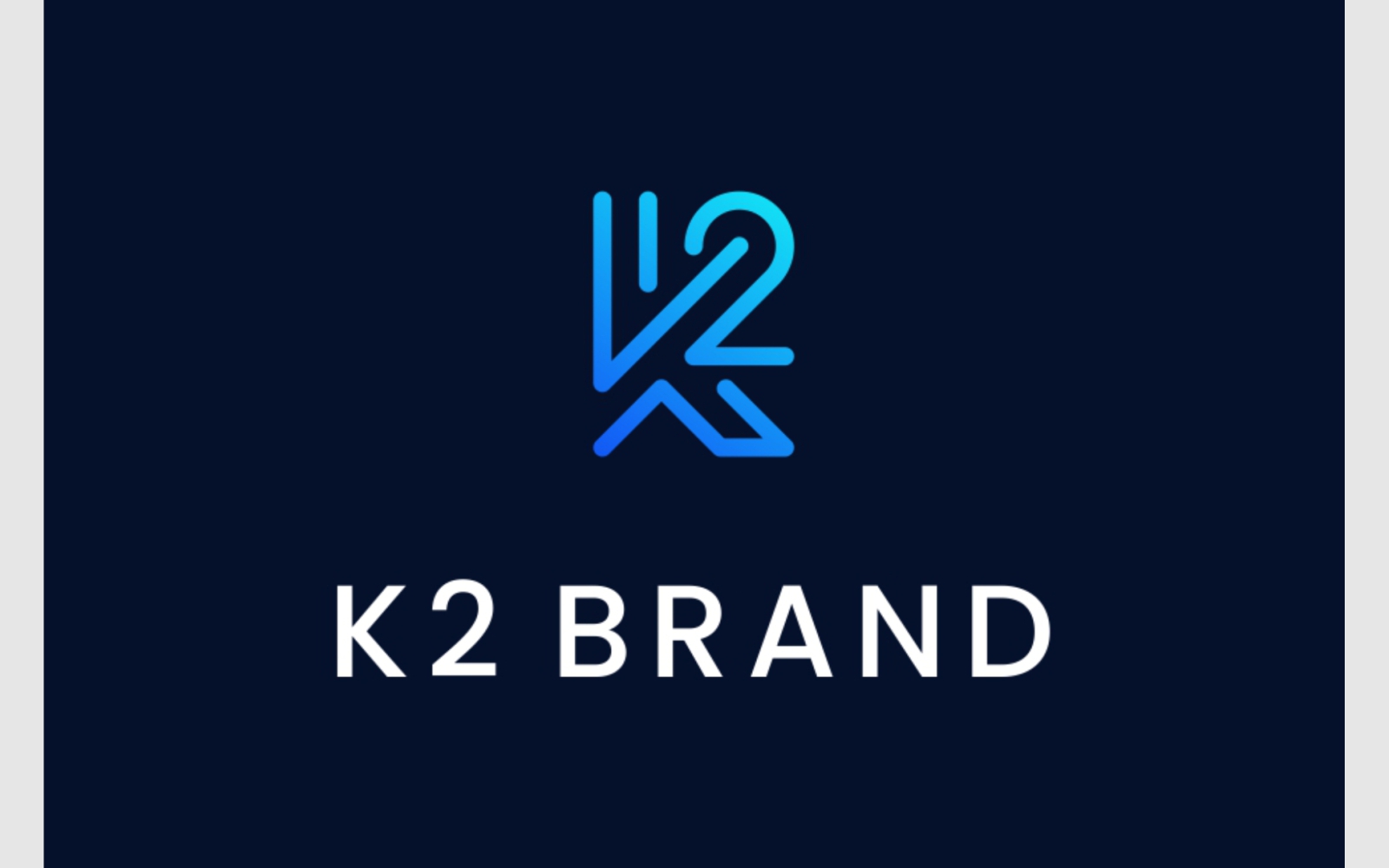 Letter K2 2K Initials Simple Logo