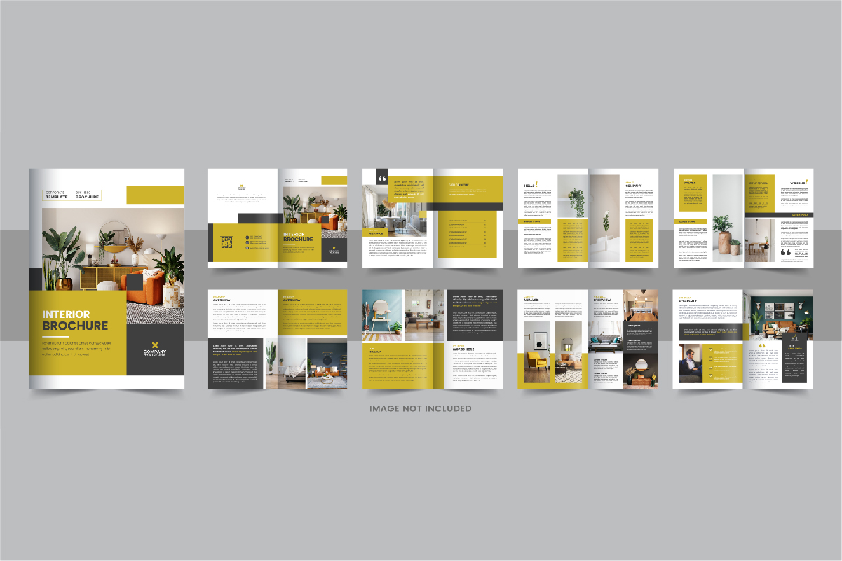 Modern Interior Design Brochure, Interior Brochure design