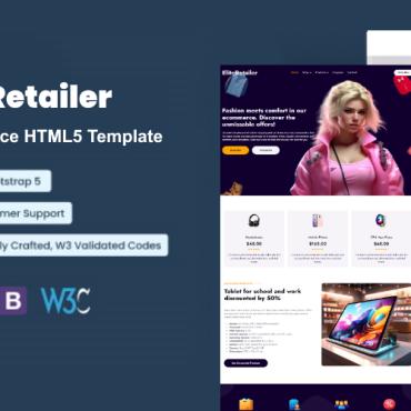 Store Shopping Responsive Website Templates 386517