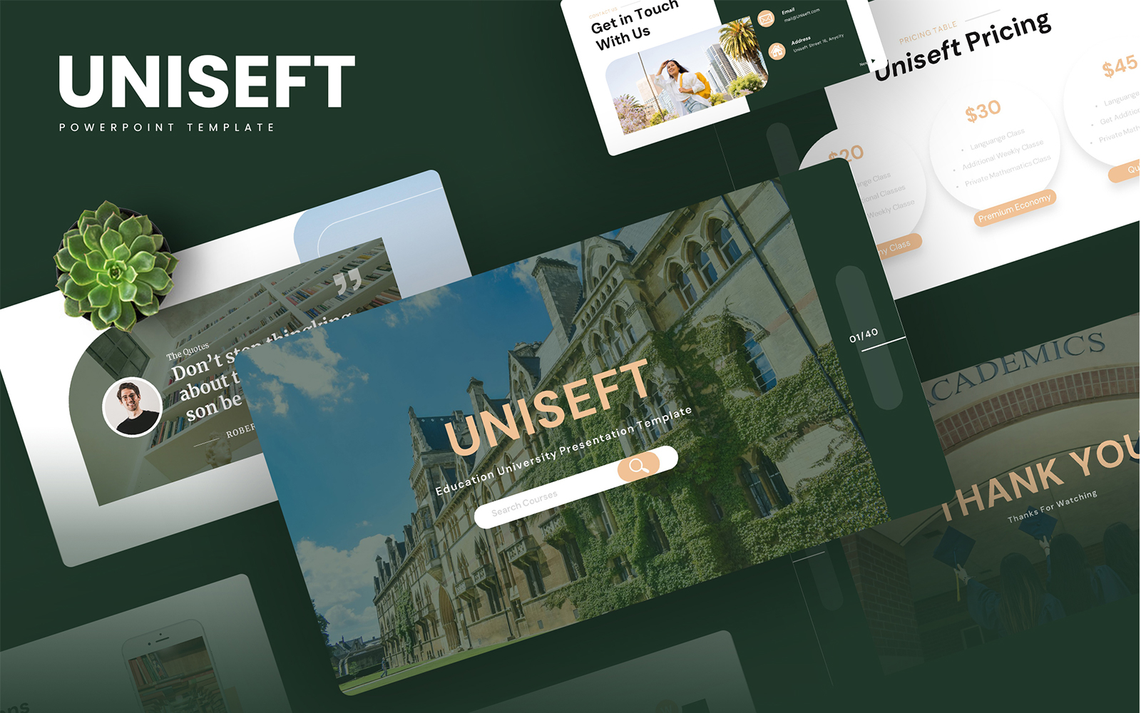Uniseft – Education University PowerPoint Template