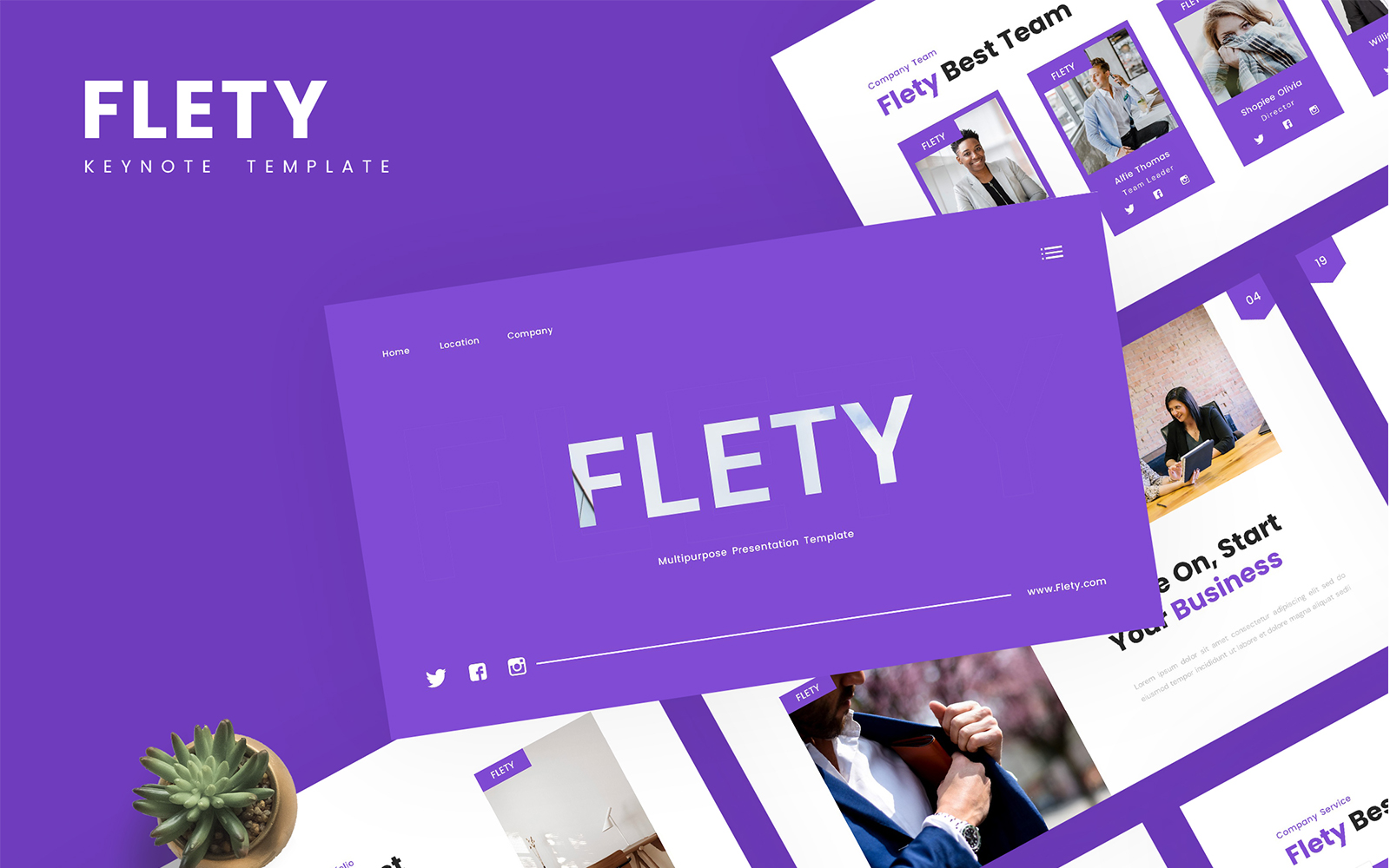 Flety – Multipurpose Keynote Template