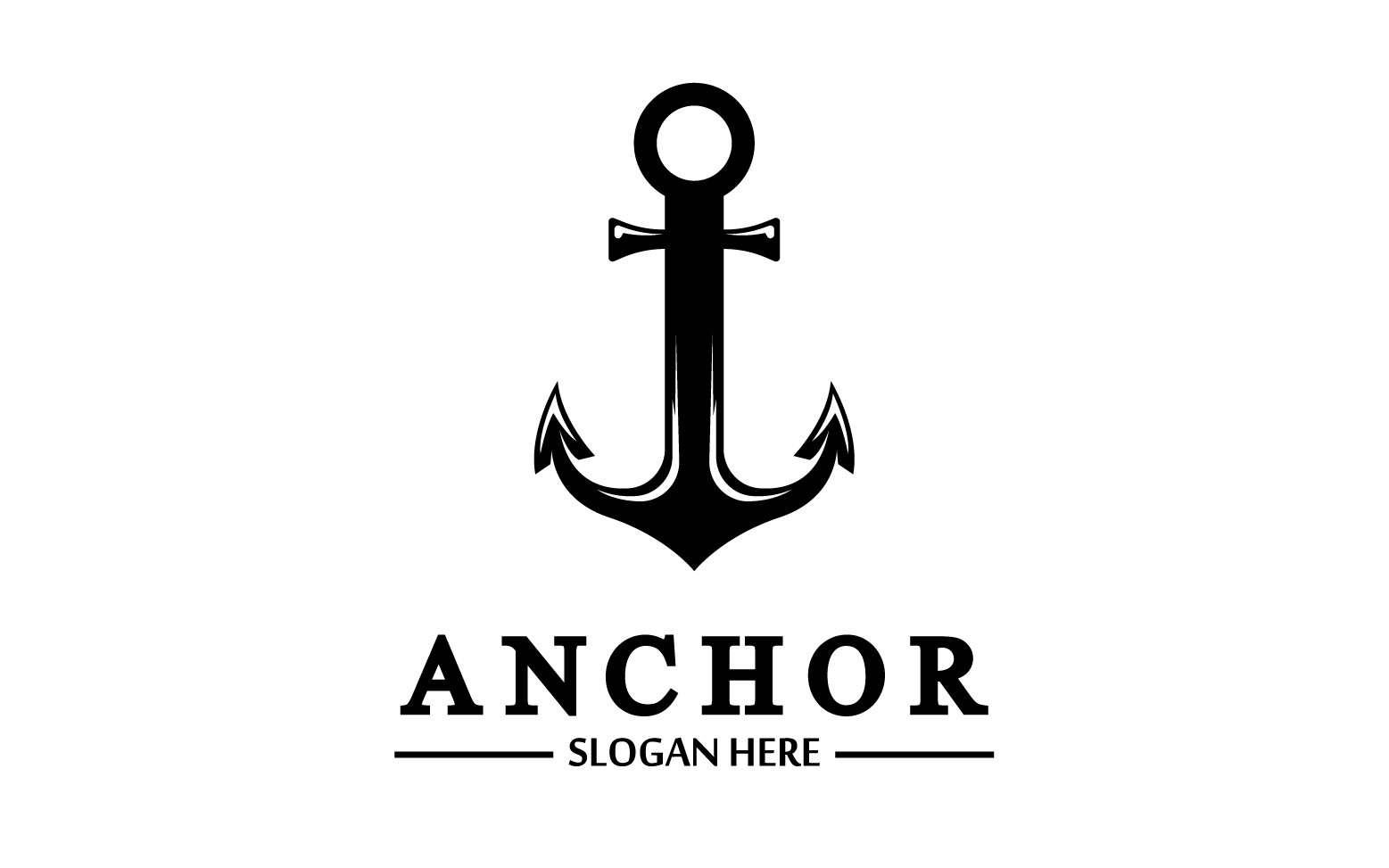 Anchor marine icon graphic symbol version 13