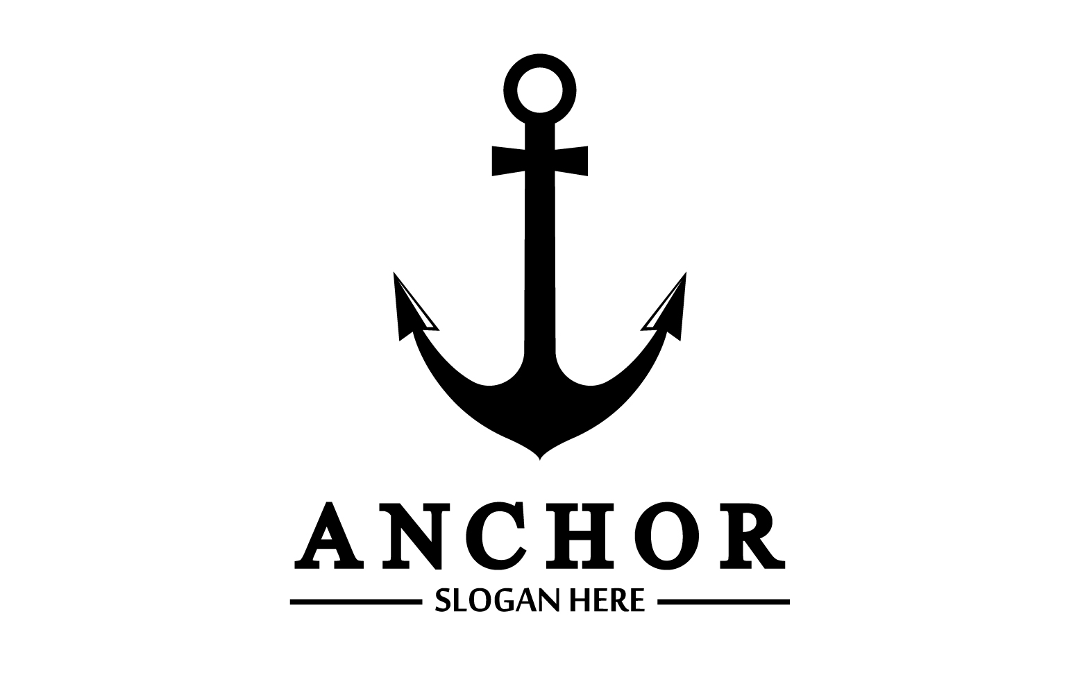 Anchor marine icon graphic symbol version 20