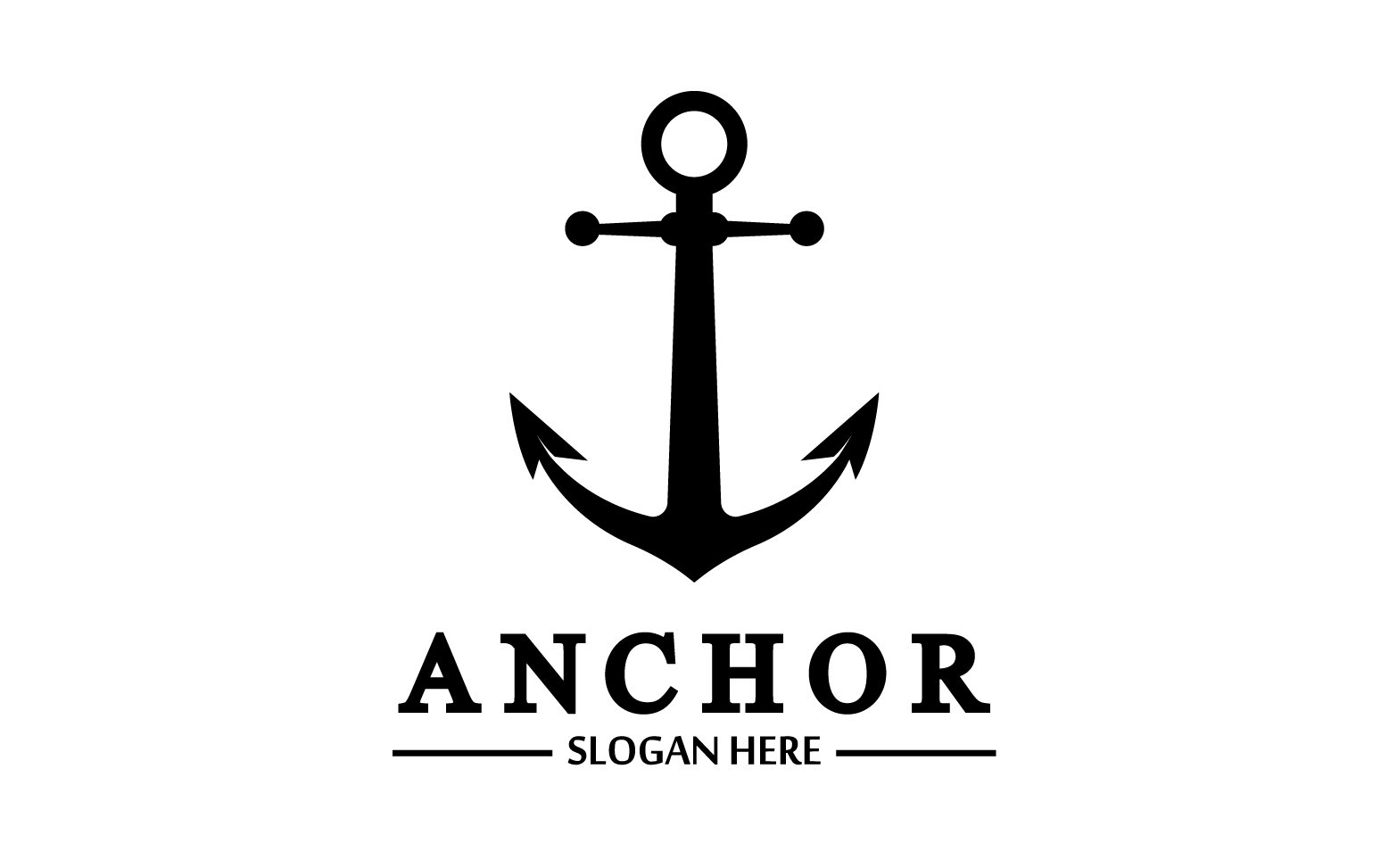 Anchor marine icon graphic symbol version 21