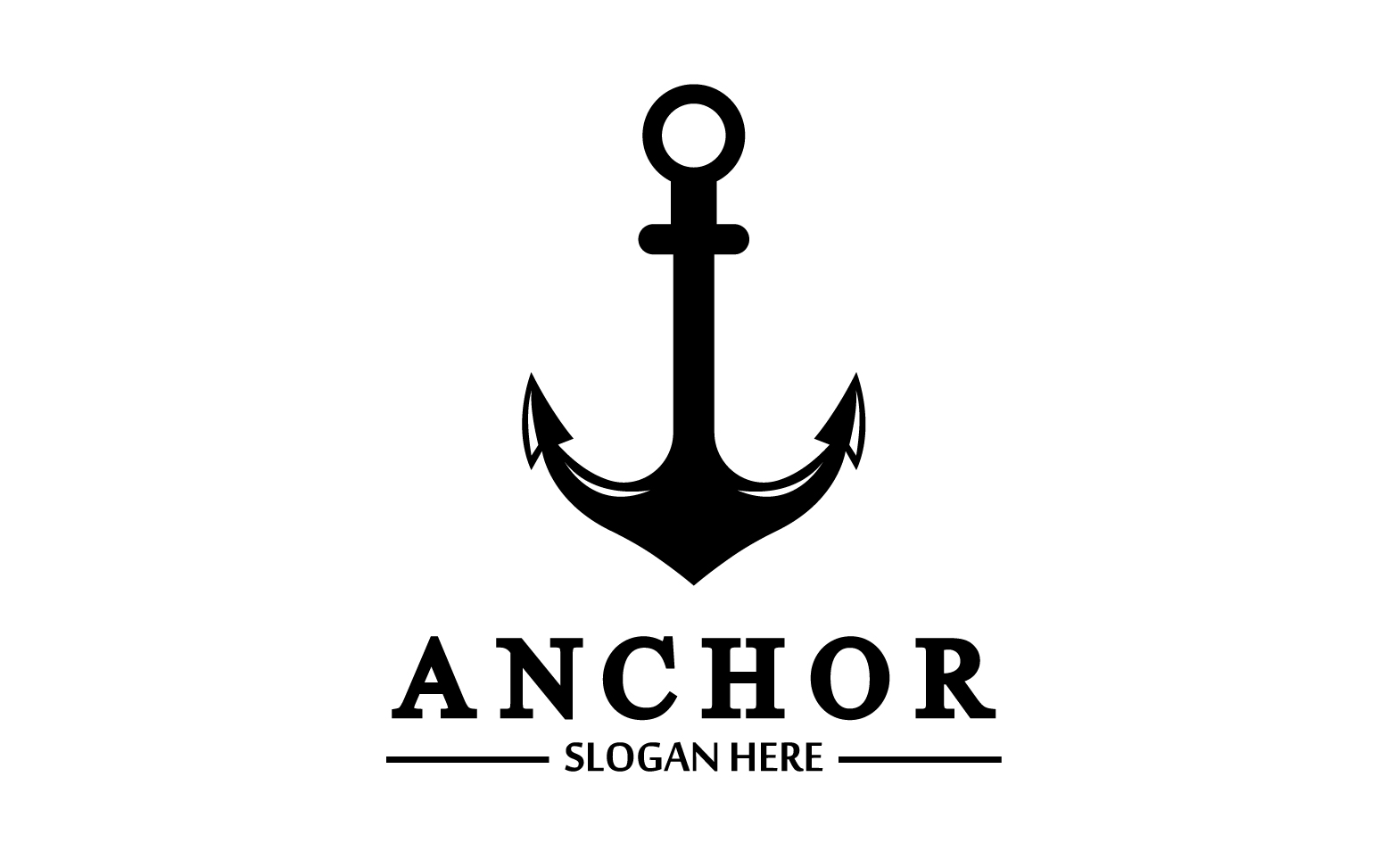 Anchor marine icon graphic symbol version 22