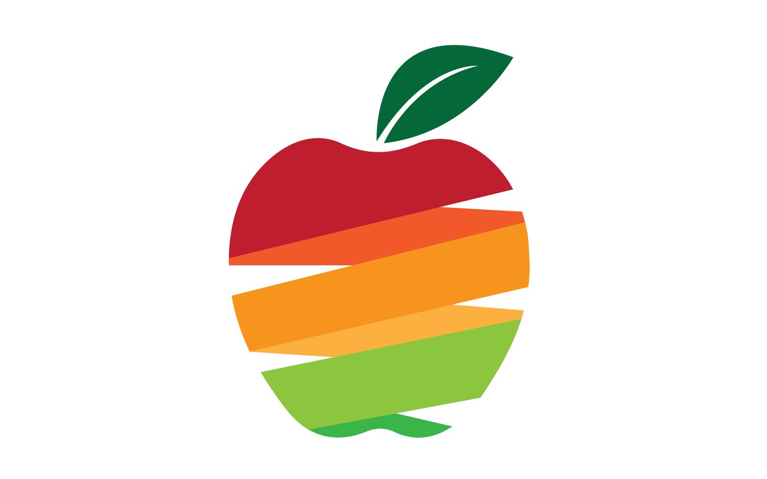 Apple fruits icon logo template version 19