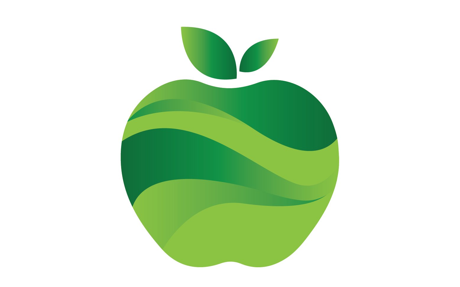 Apple fruits icon logo template version 24