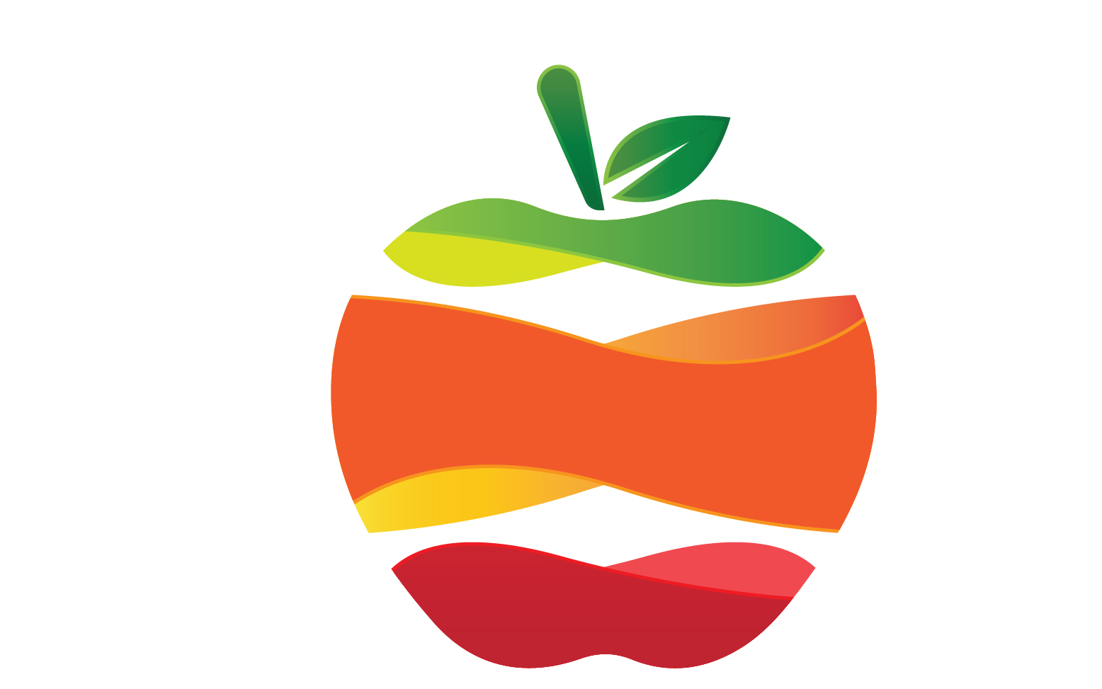 Apple fruits icon logo template version 23