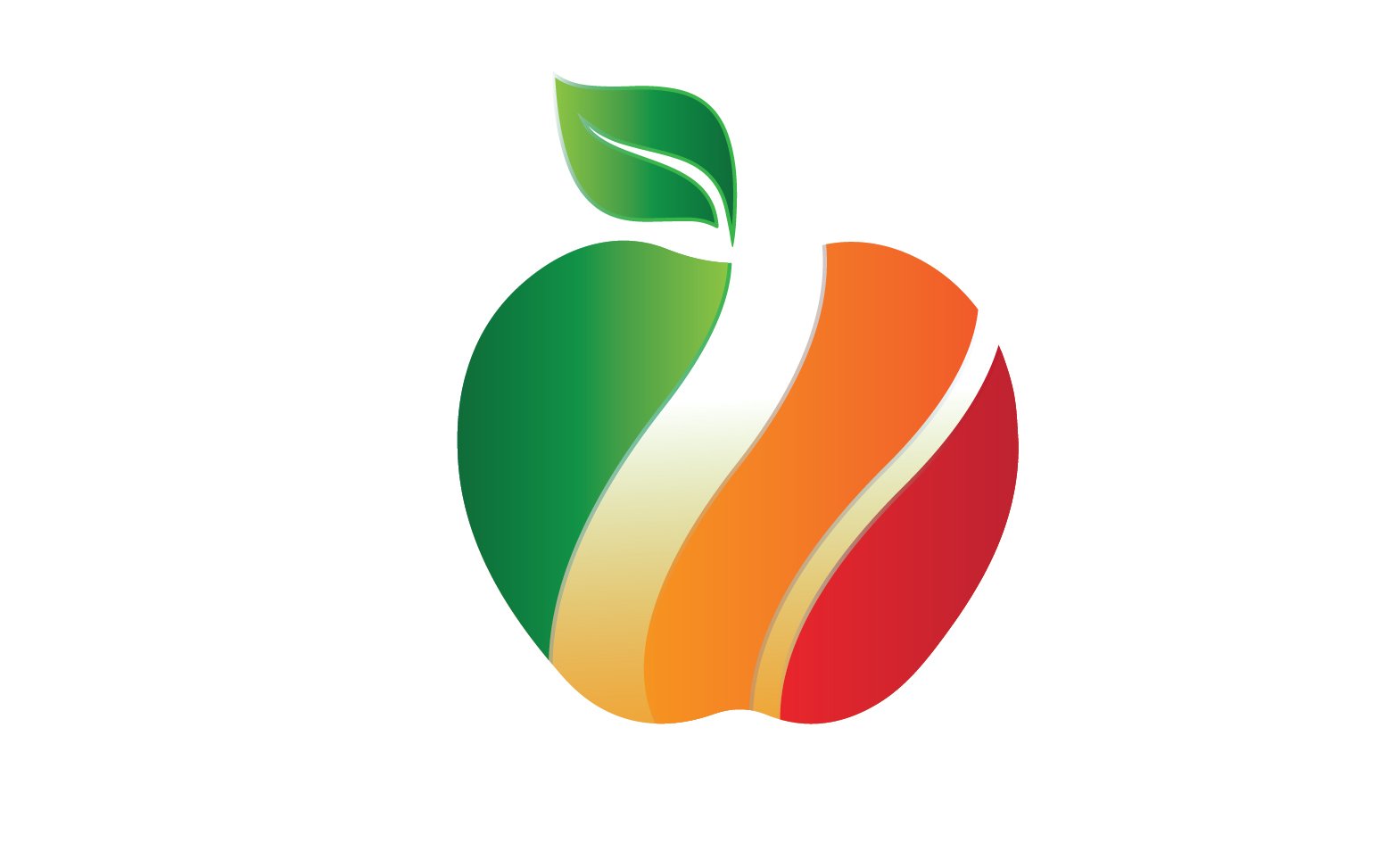 Apple fruits icon logo template version 25