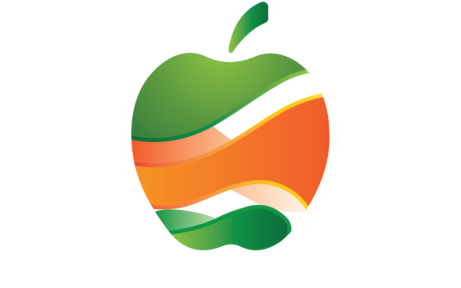 Apple fruits icon logo template version 28