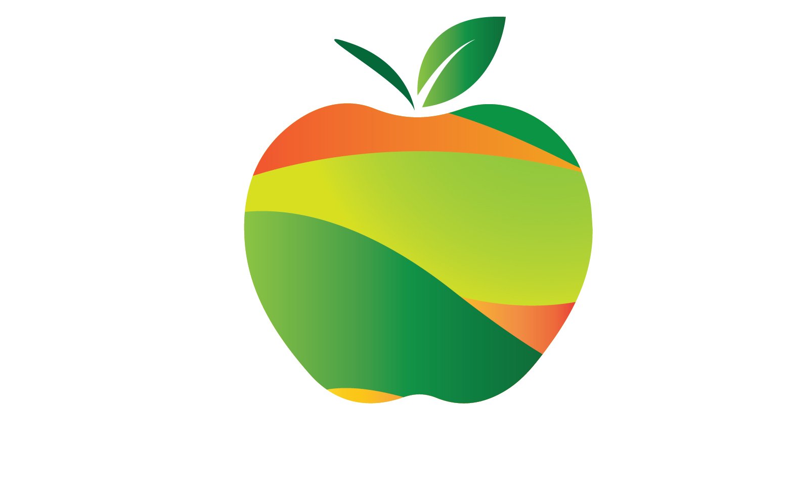 Apple fruits icon logo template version 33