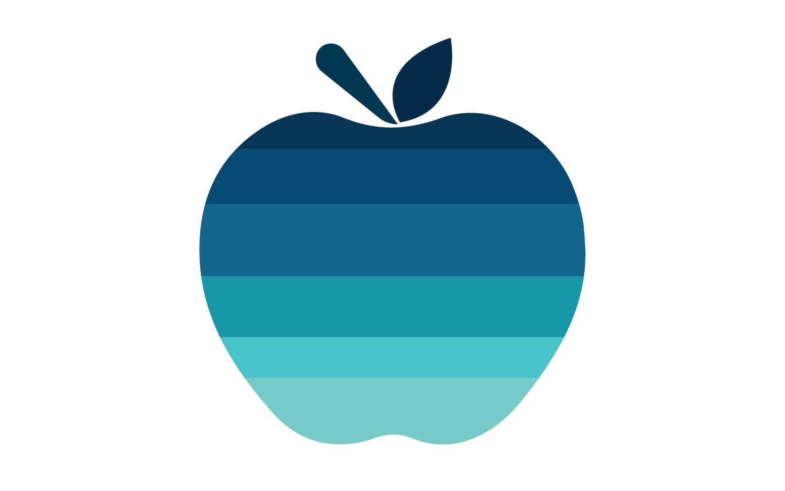 Apple fruits icon logo template version 44