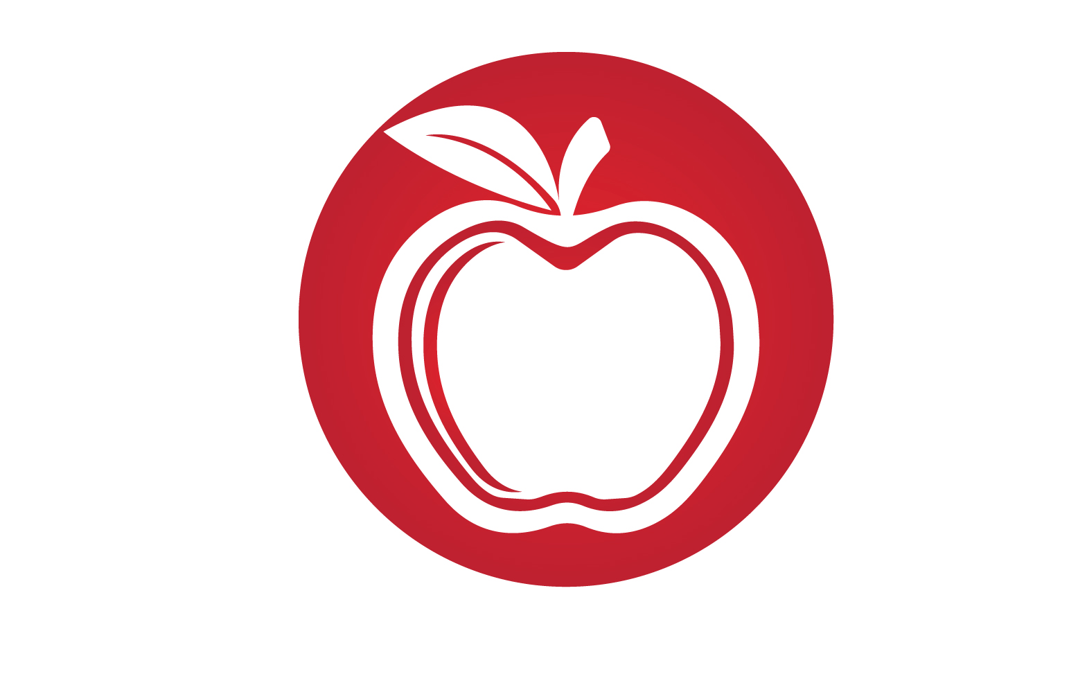 Apple fruits icon logo template version 46