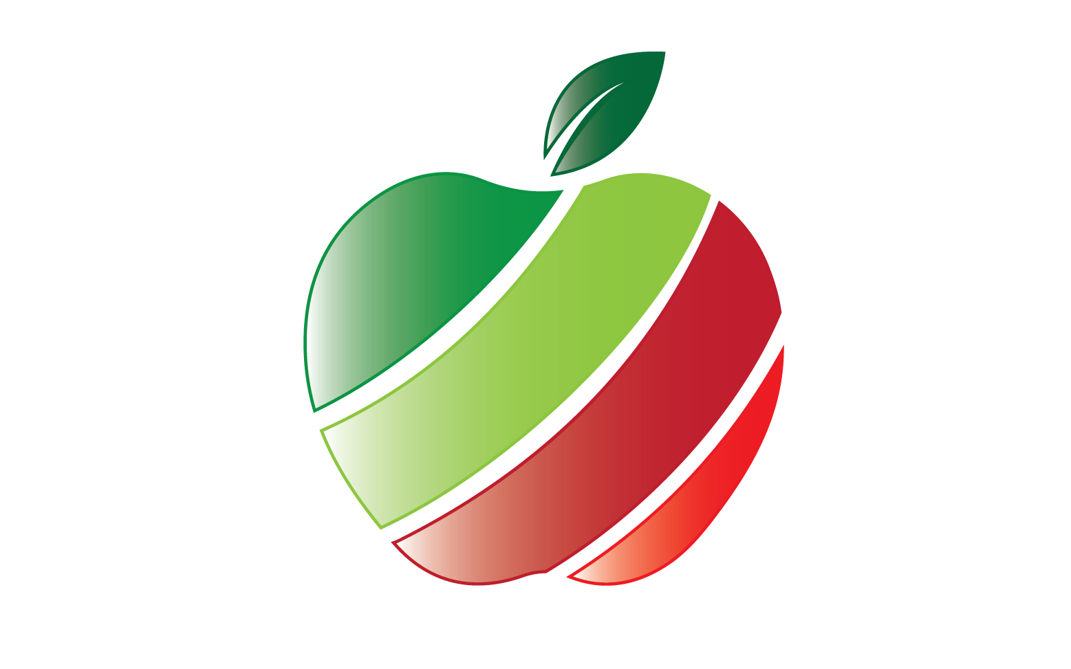 Apple fruits icon logo template version 42