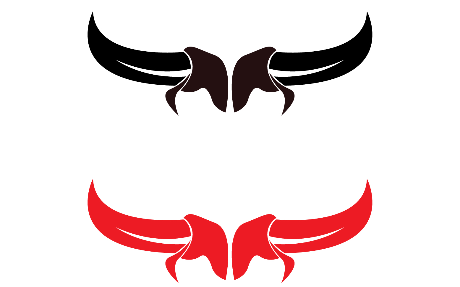Bull and buffalo head cow animal mascot logo design vector version 4