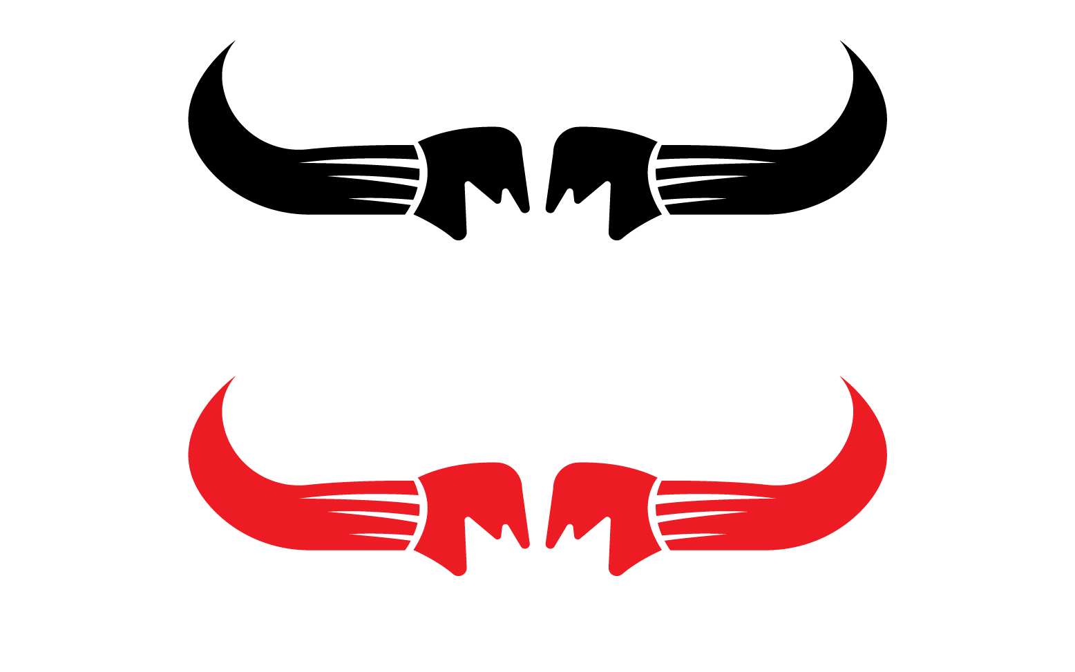 Bull and buffalo head cow animal mascot logo design vector version 1