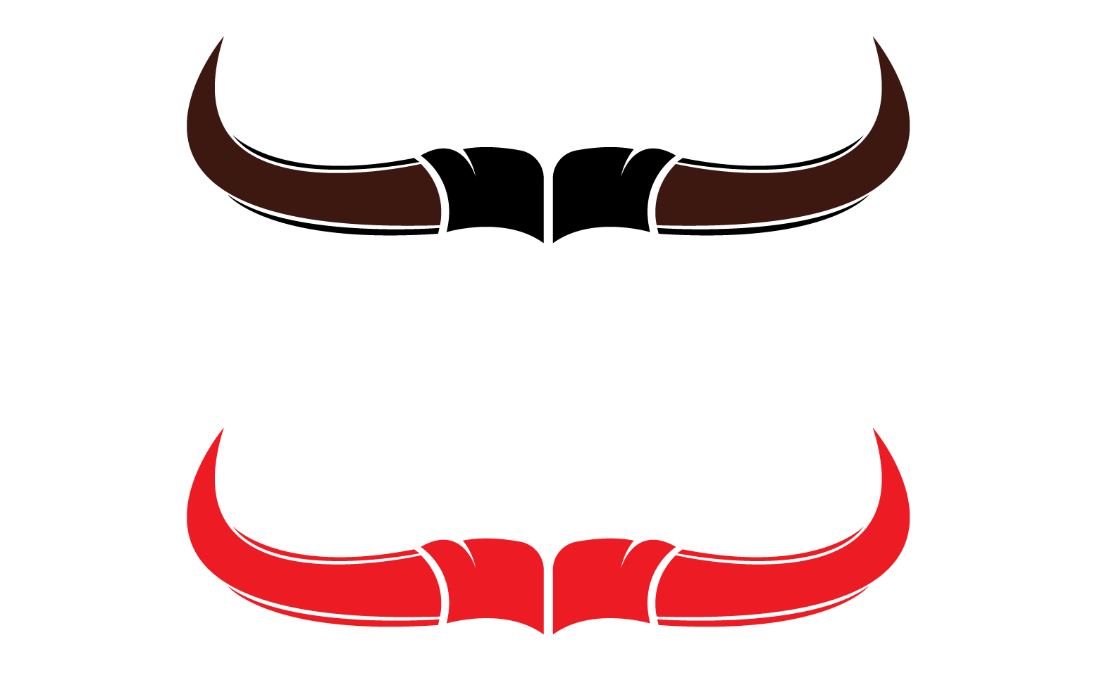 Bull and buffalo head cow animal mascot logo design vector version 5