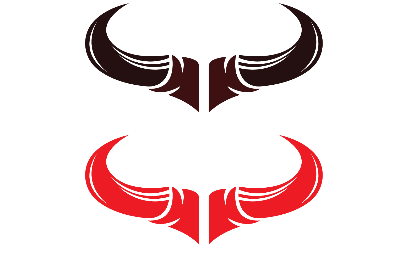 Bull and buffalo head cow animal mascot logo design vector version 8