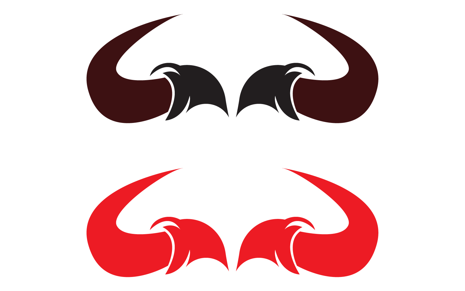 Bull and buffalo head cow animal mascot logo design vector version 10