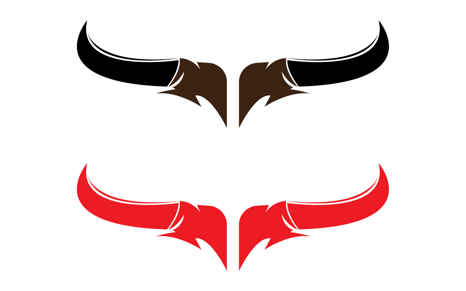 Bull and buffalo head cow animal mascot logo design vector version 16