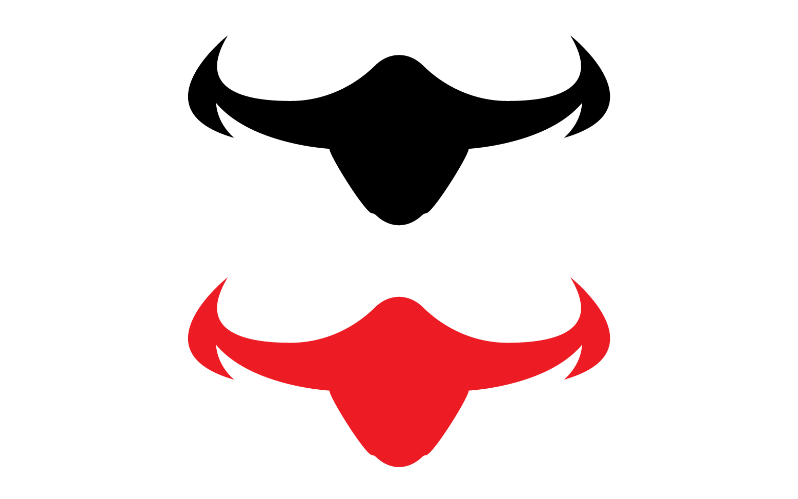 Bull and buffalo head cow animal mascot logo design vector version 19