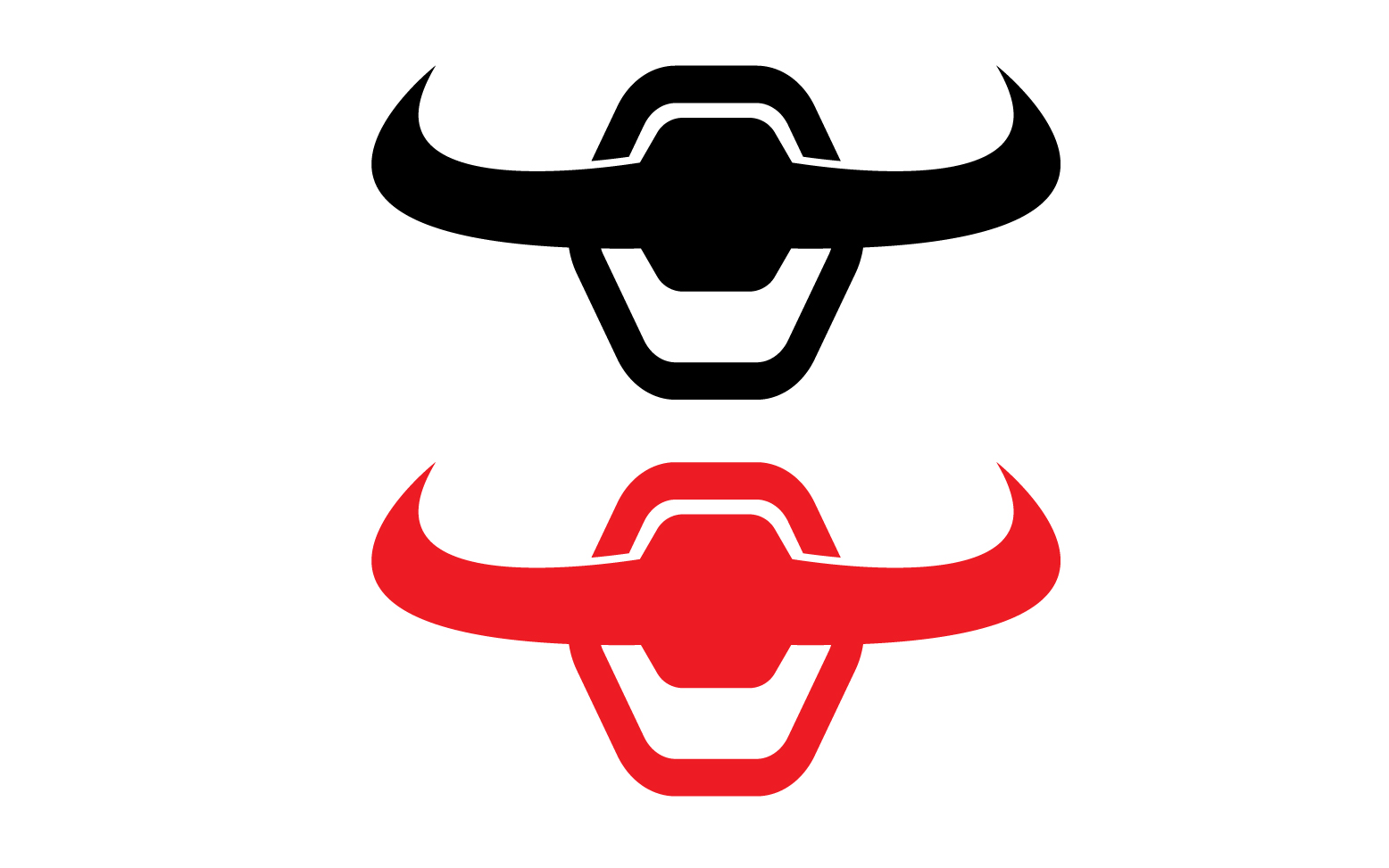 Bull and buffalo head cow animal mascot logo design vector version 22