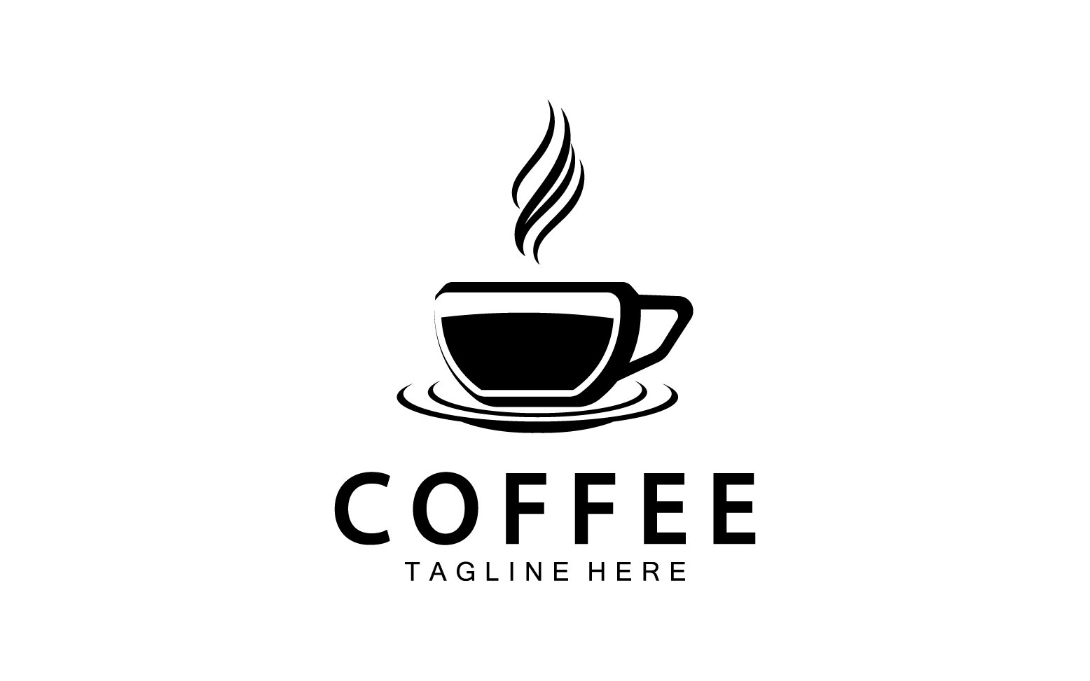 Flat coffee shop badge collection logo version 7