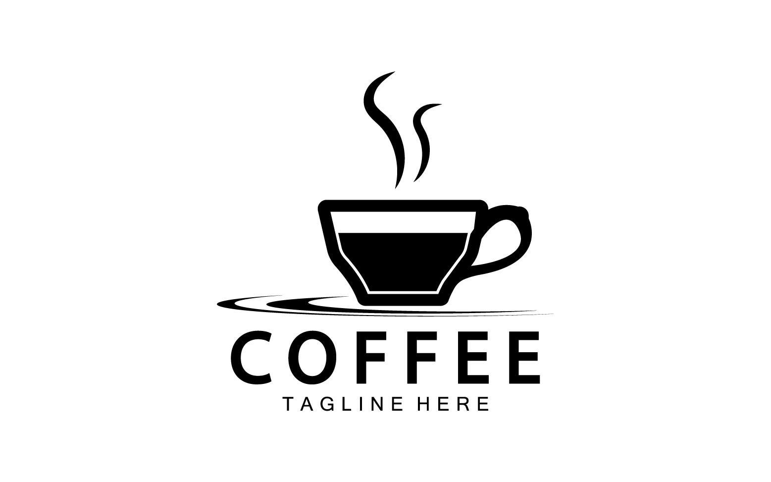 Flat coffee shop badge collection logo version 13