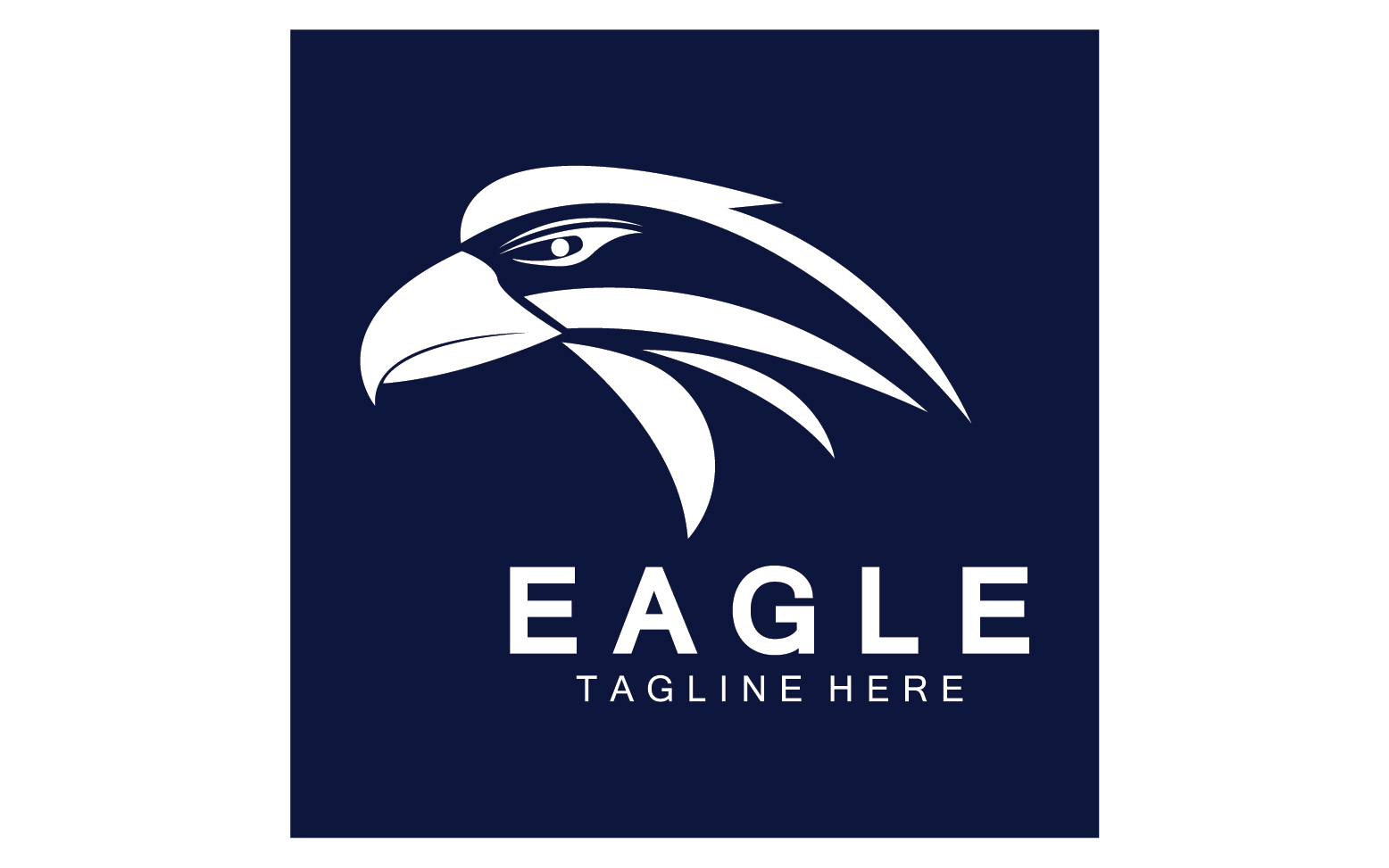 Eagle head bird logo vector version 1