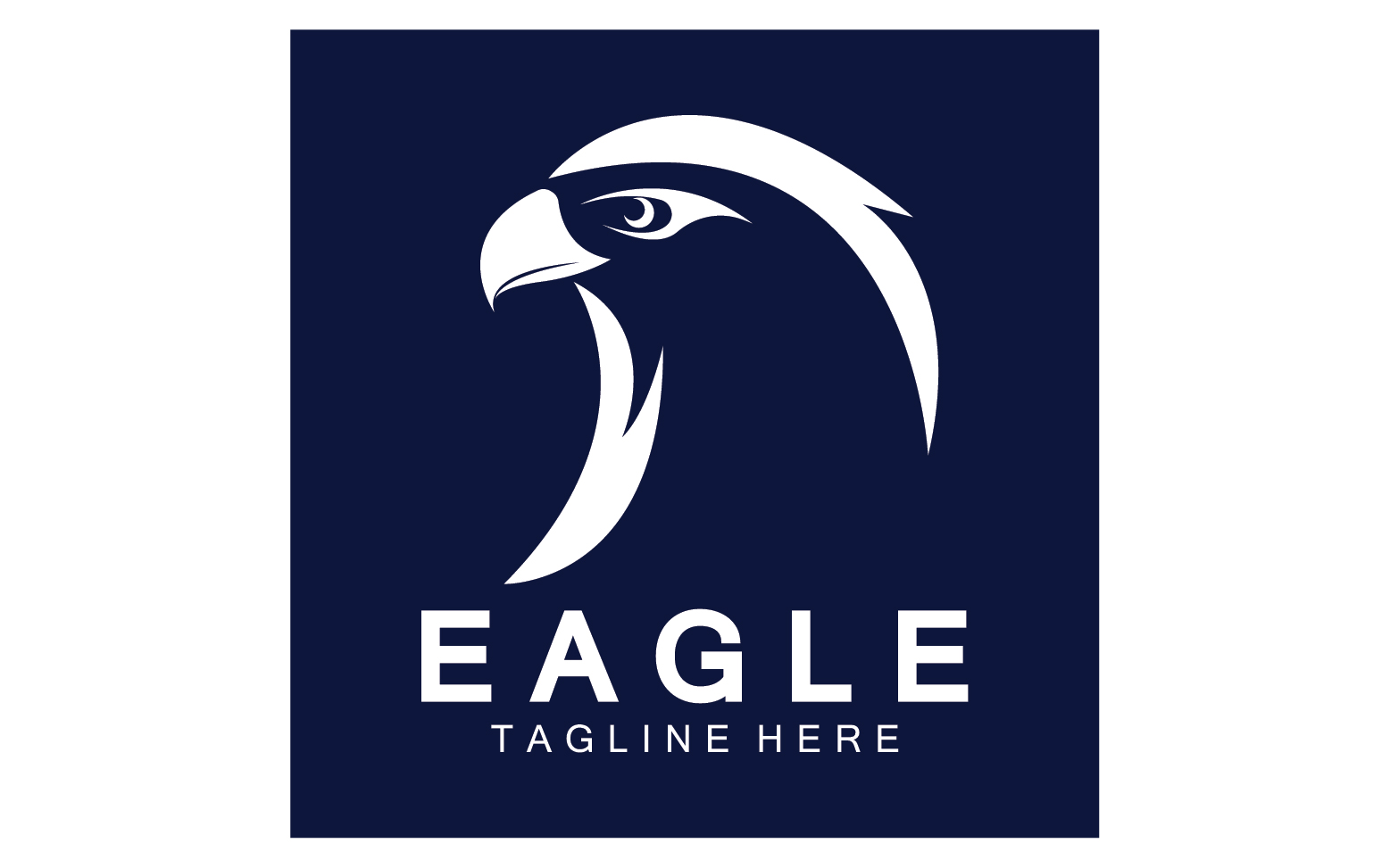 Eagle head bird logo vector version 5