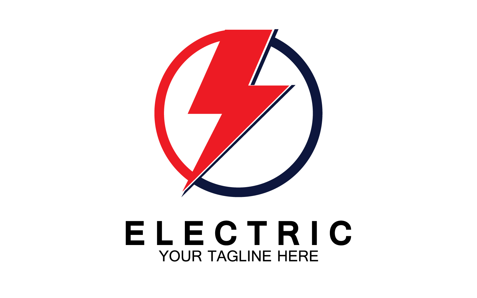 Electric flash thunderbolt logo version 14