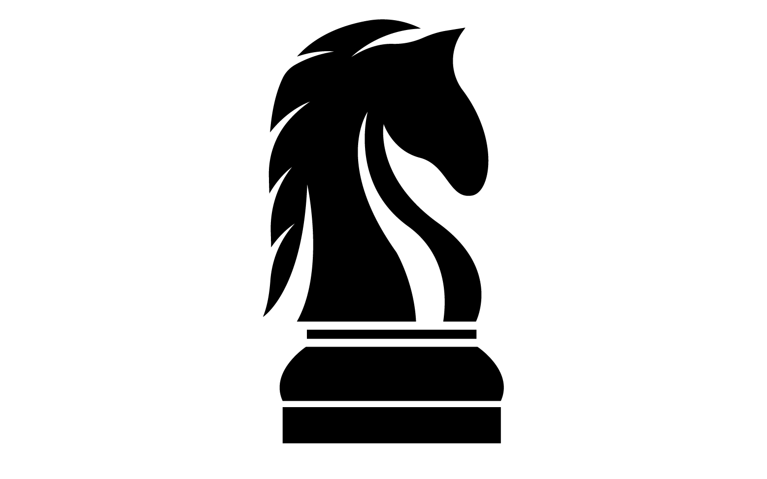 Horse  logo simple vector version 10