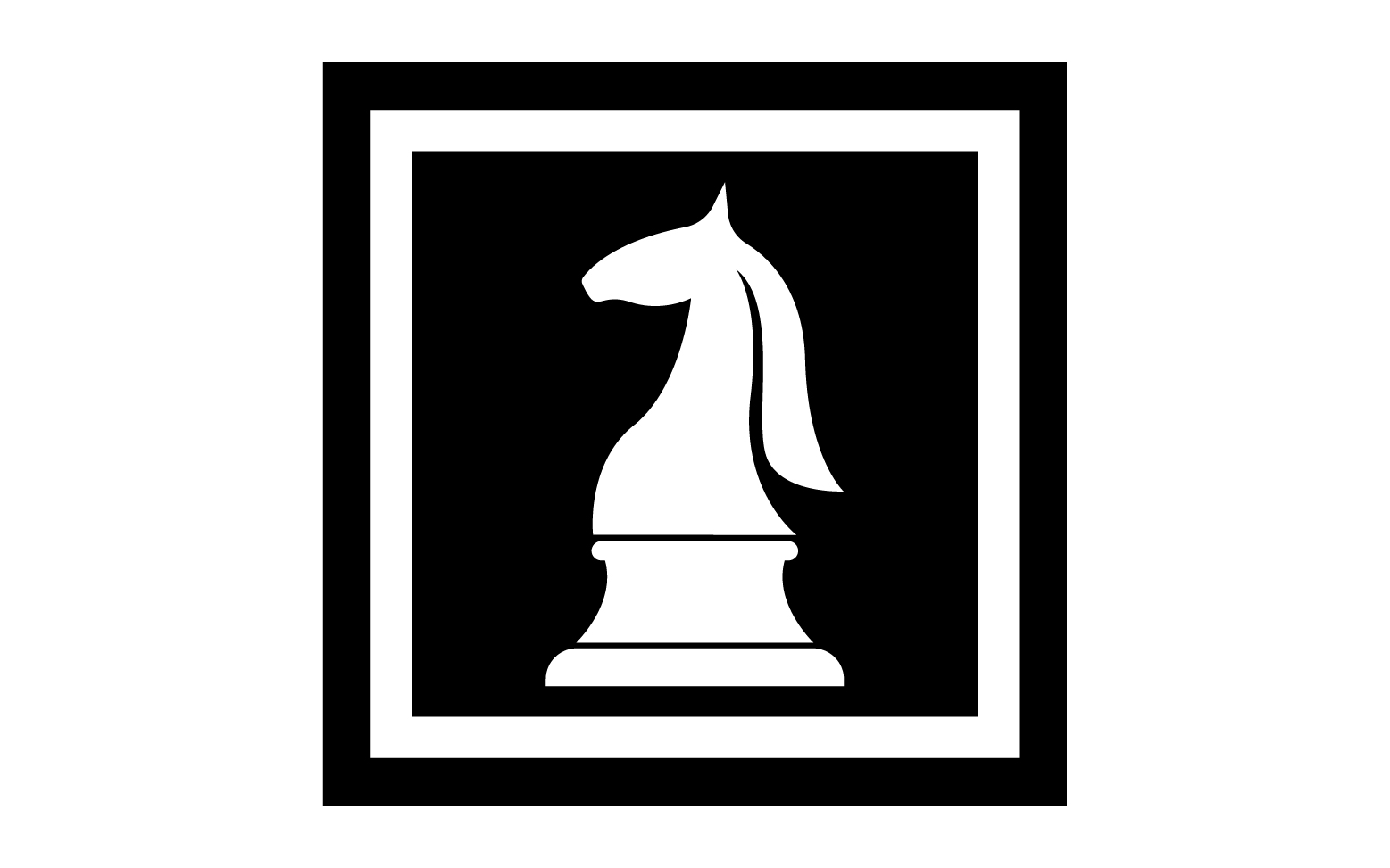 Horse  logo simple vector version 18
