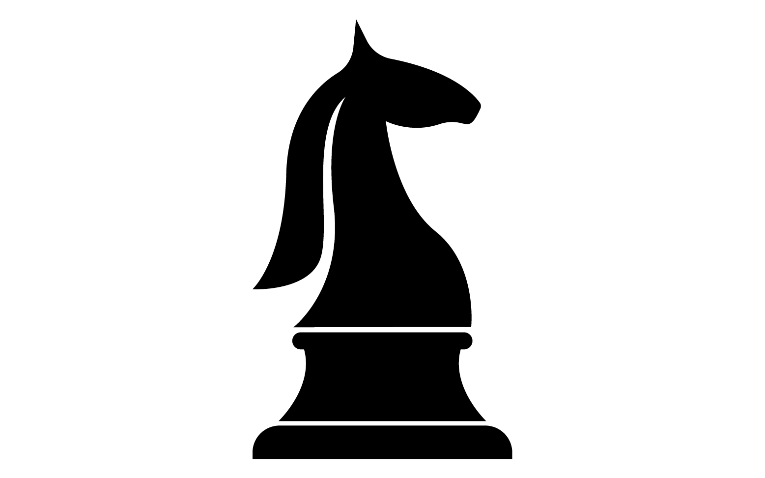 Horse  logo simple vector version 16