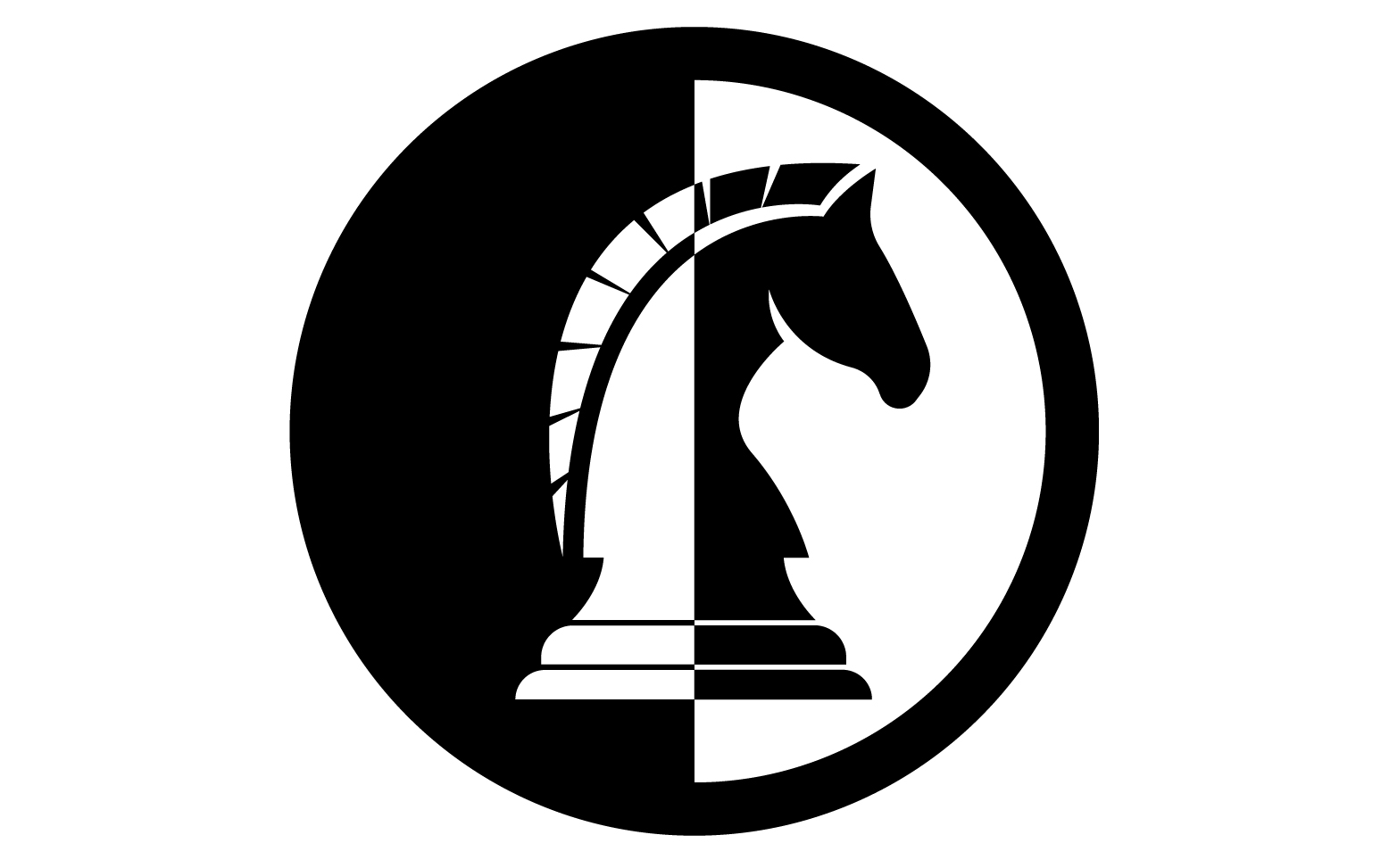 Horse  logo simple vector version 30