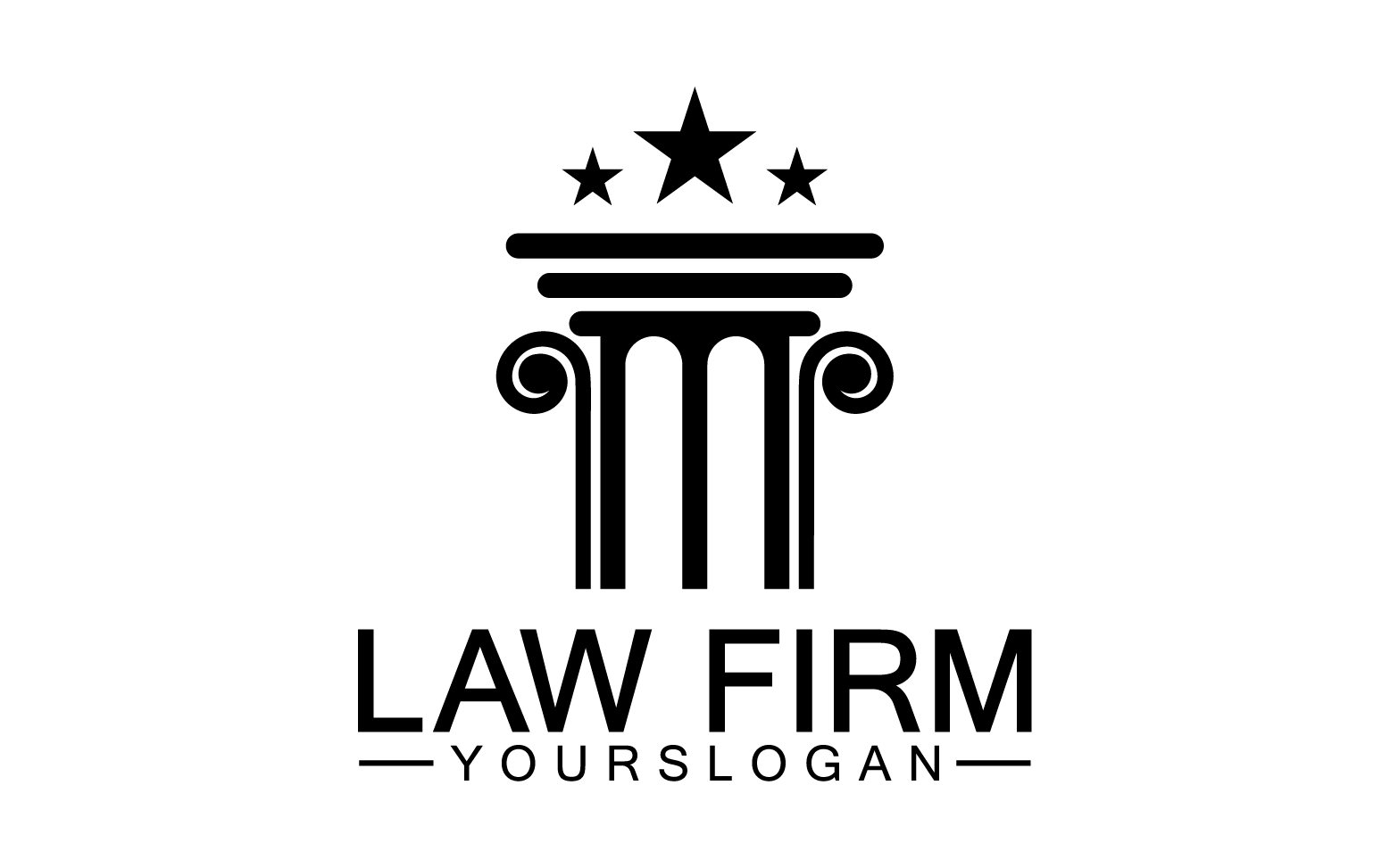 Law firm template logo simple version 18