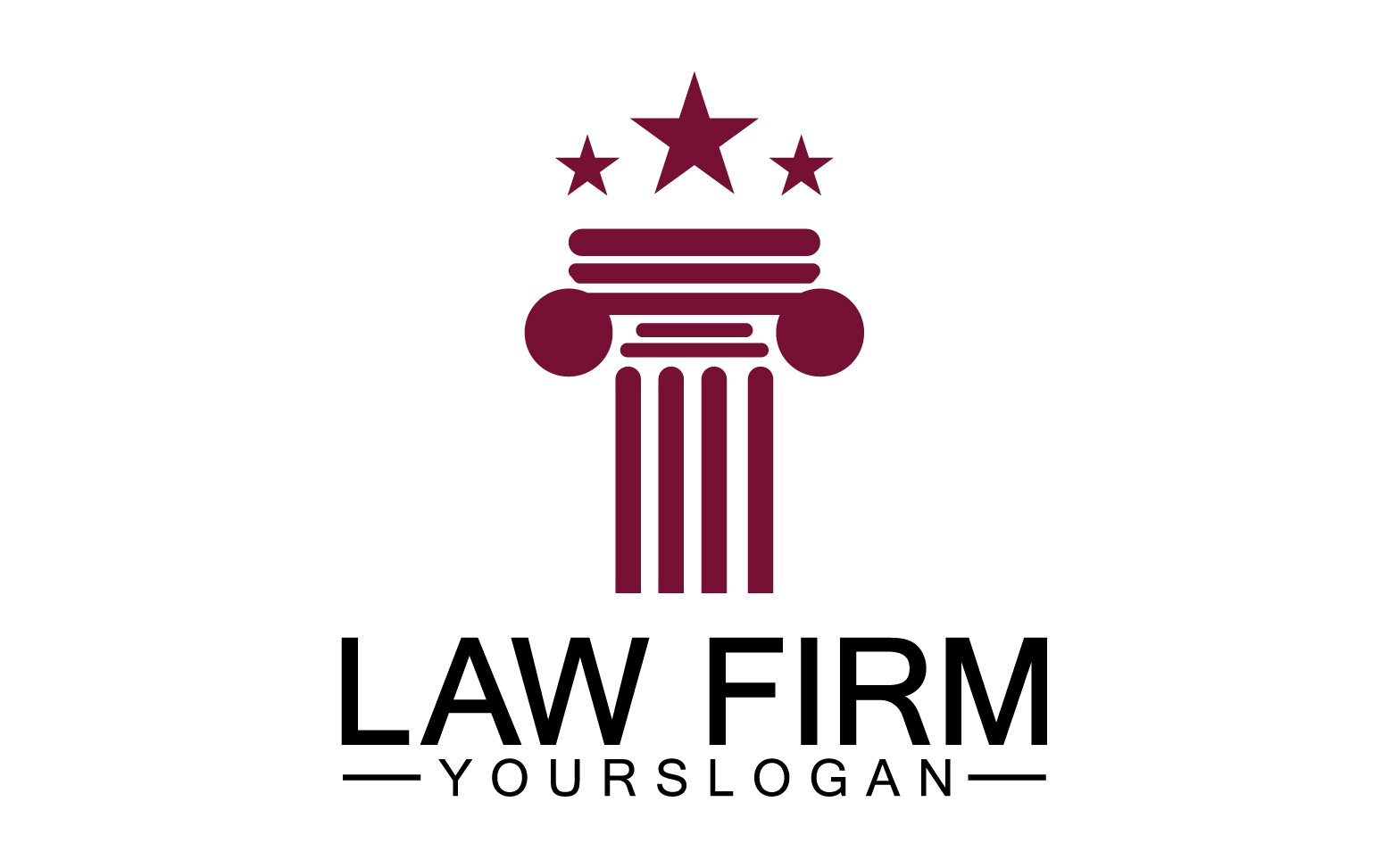 Law firm template logo simple version 20