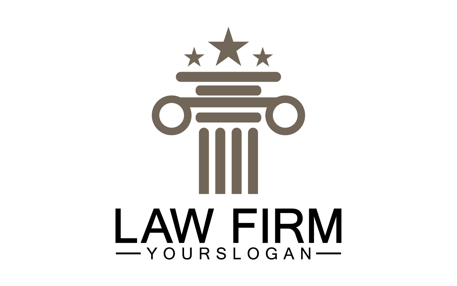 Law firm template logo simple version 34