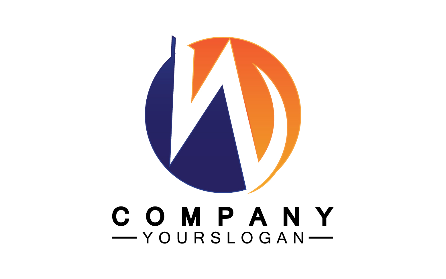 Letter N initial company name logo version 3