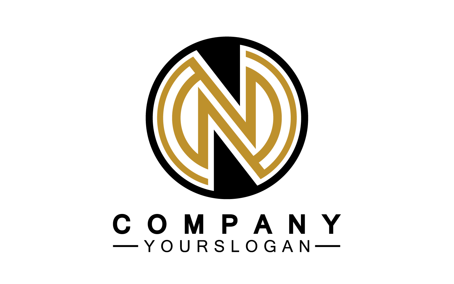 Letter N initial company name logo version 24