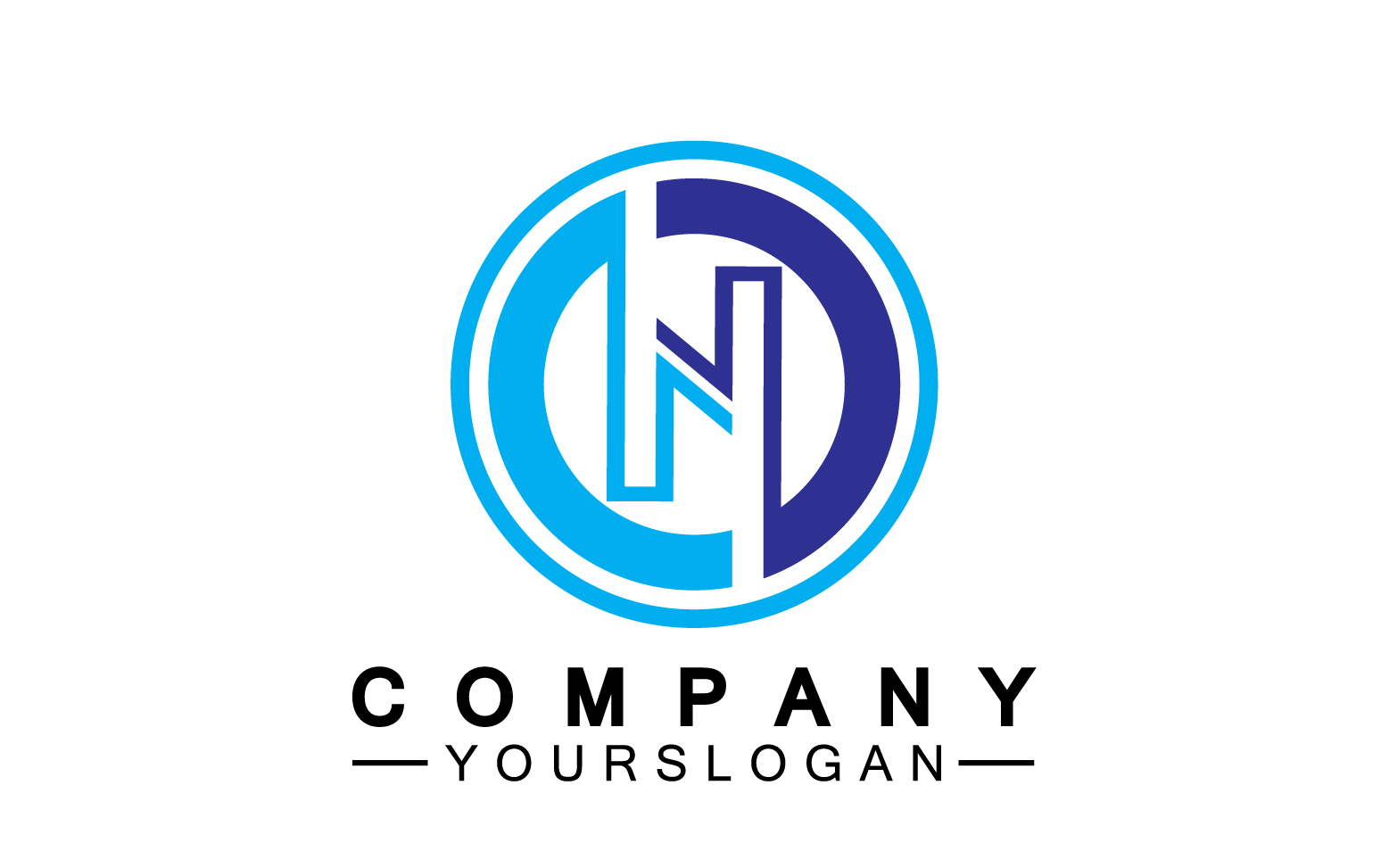 Letter N initial company name logo version 29