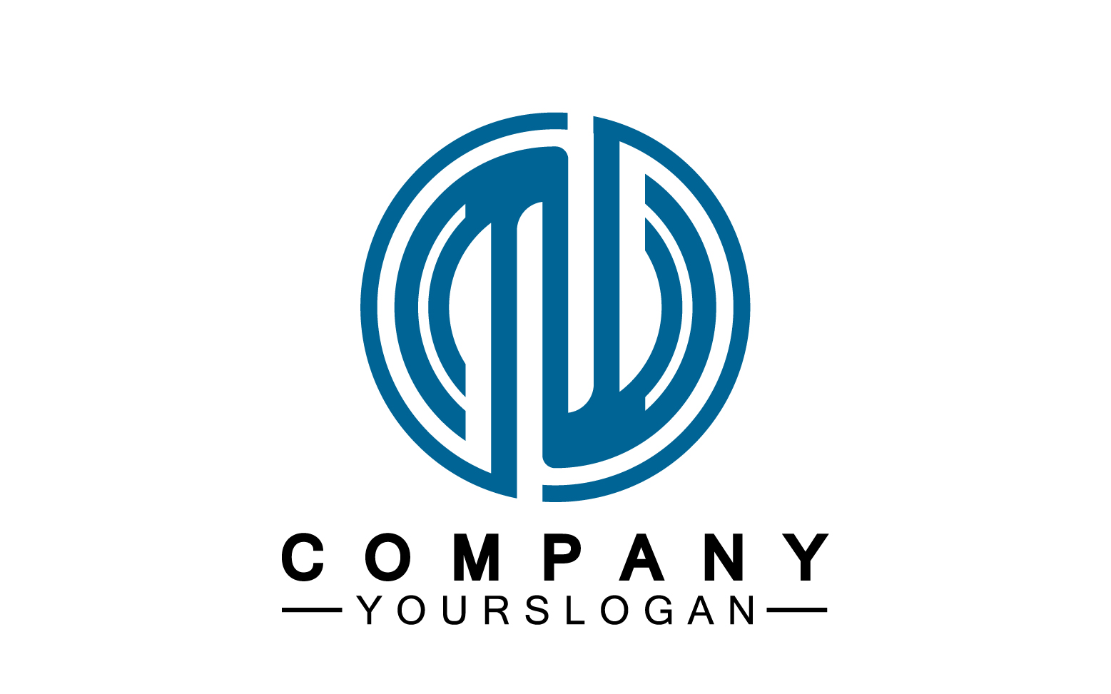 Letter N initial company name logo version 32