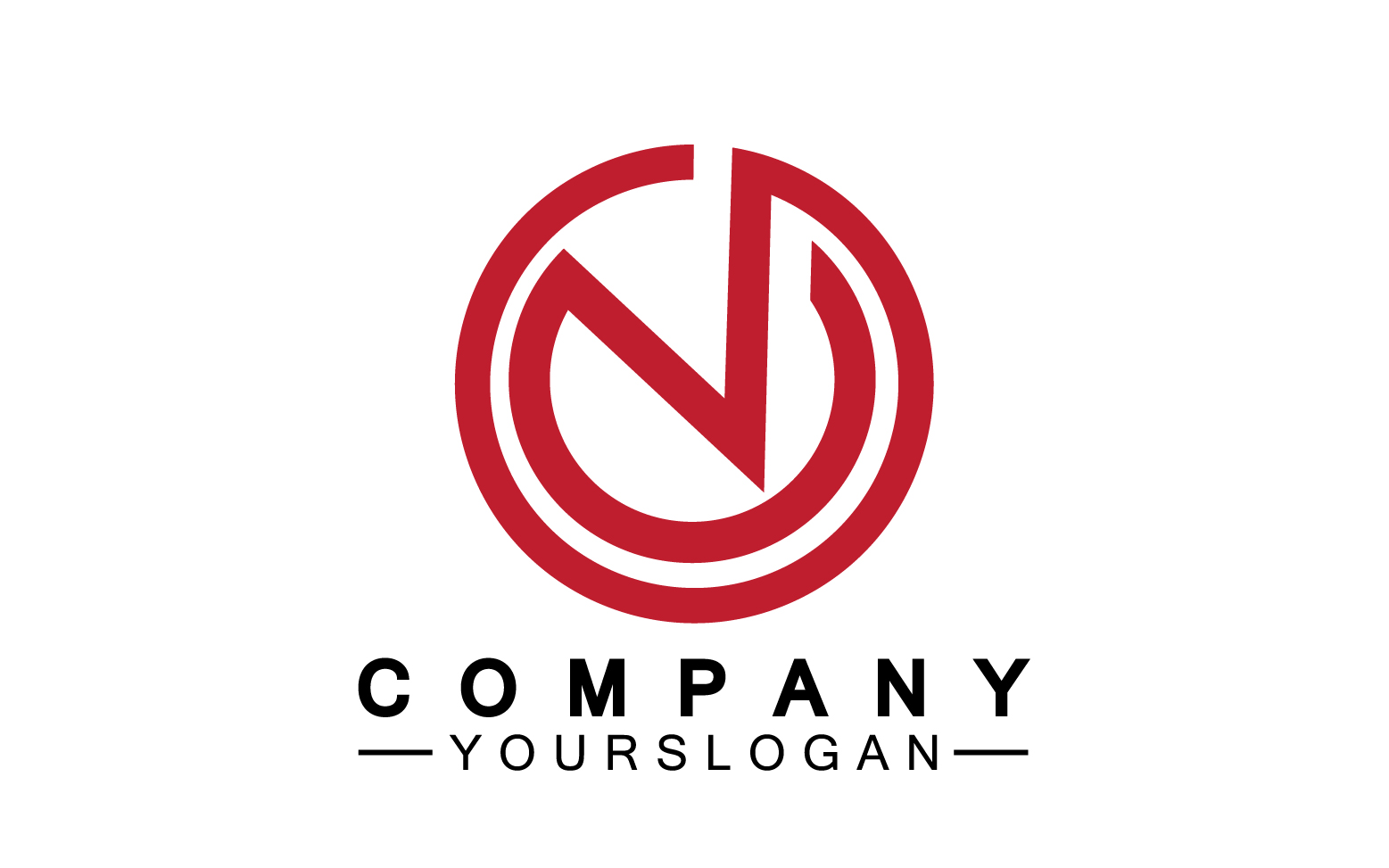 Letter N initial company name logo version 40