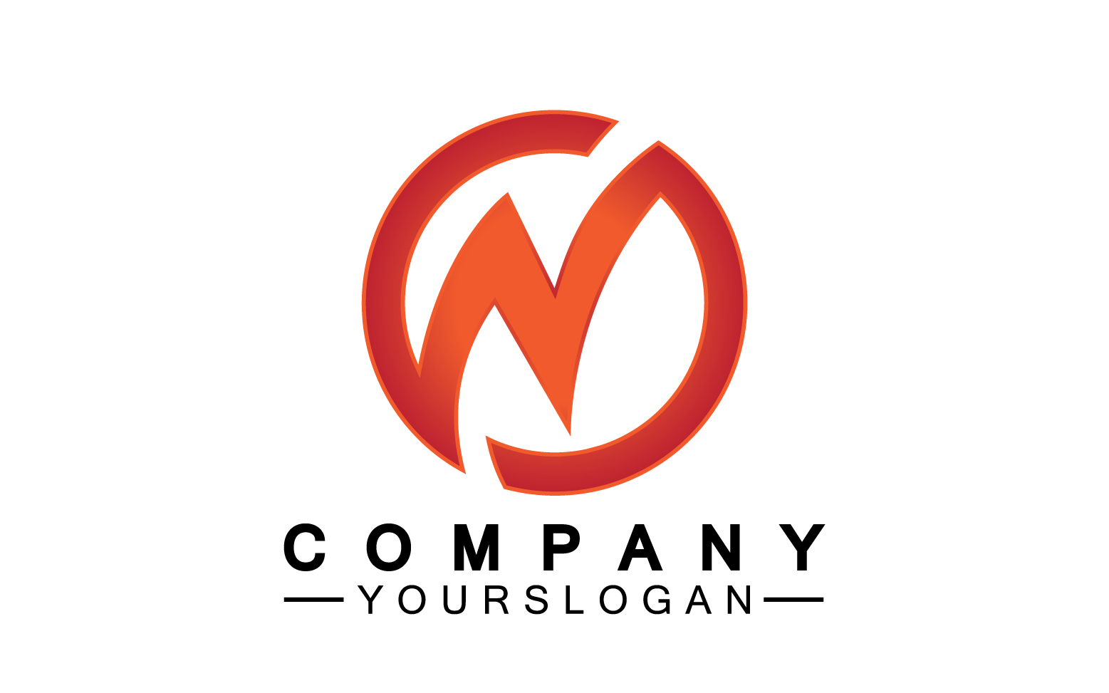 Letter N initial company name logo version 43