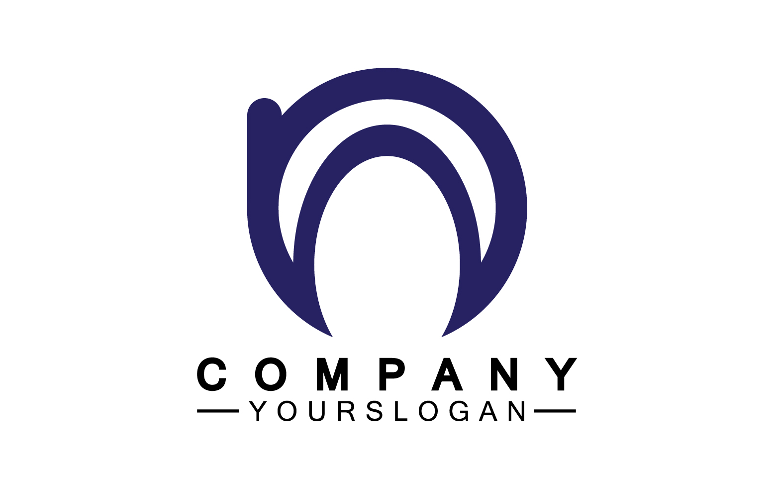 Letter N initial company name logo version 49